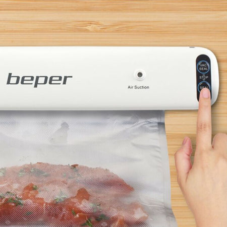 Aparat de vidat alimente de 85 W cu sigilare și vidare pentru pungi de 30 cm Beper TSA0167BP