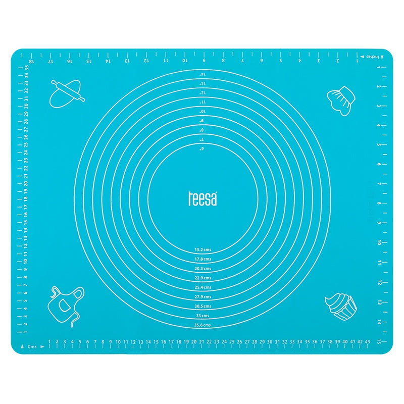 Planșă silicon frământare 50×40 cm albastru Teesa TSA0172B