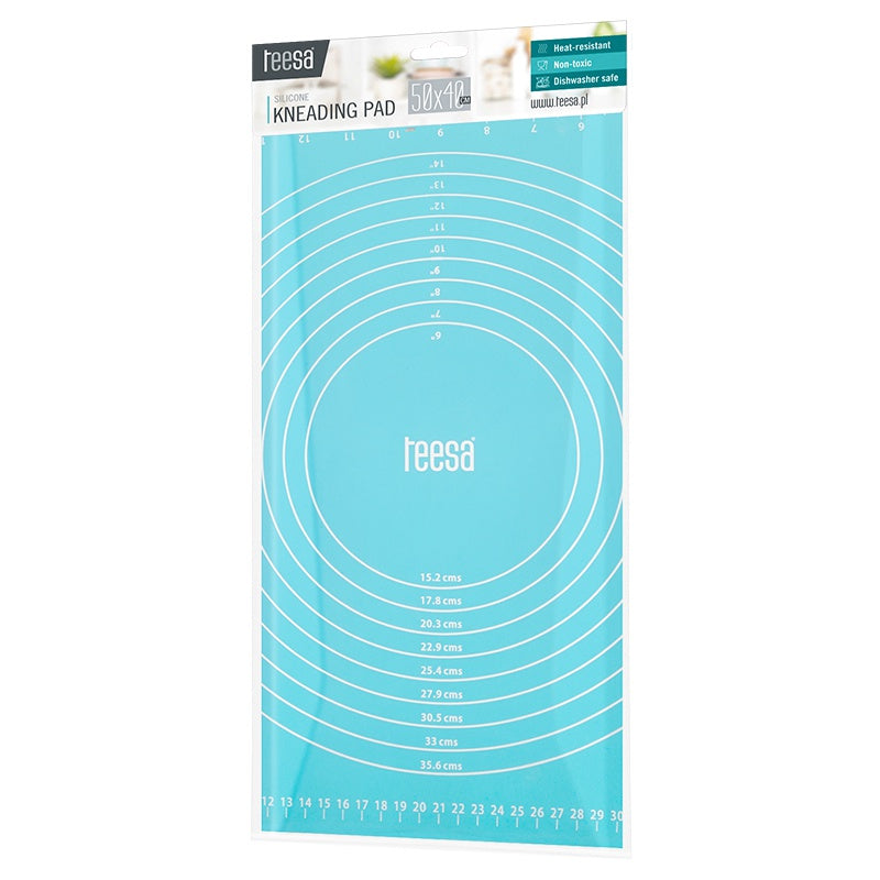 Planșă silicon frământare 50×40 cm albastru Teesa TSA0172B