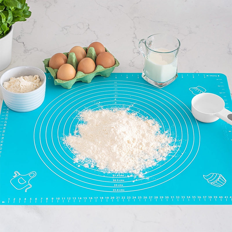 Planșă silicon frământare 50×40 cm albastru Teesa TSA0172B