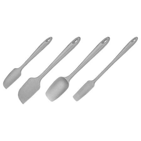 Set 4 spatule silicon cu mâner ergonomic și suprafață antiaderentă Teesa TSA0175