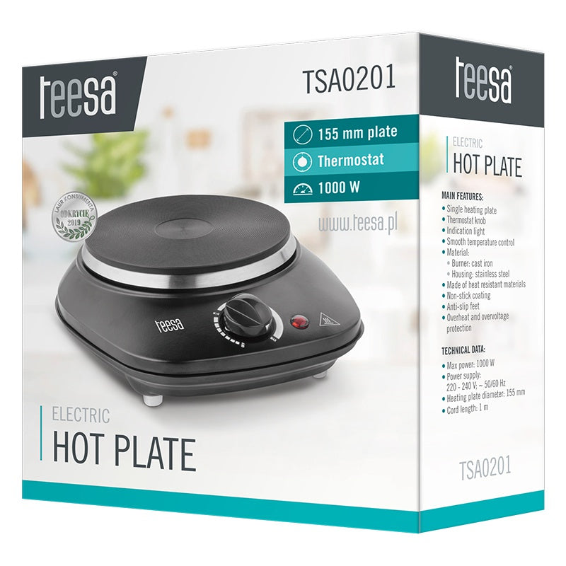 Plită electrică 1000W Teesa TSA0201