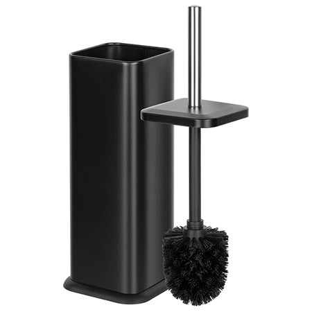 Perie WC metal acoperit pulbere, negru mat, Teesa TSA0404