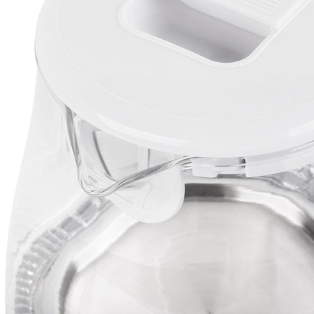 Fierbător electric cordless 1,7 l sticlă borosilicată alb Teesa TSA1511W