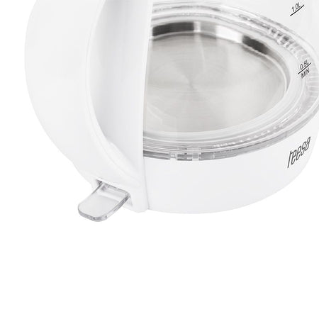 Fierbător electric cordless 1,7 l sticlă borosilicată alb Teesa TSA1511W