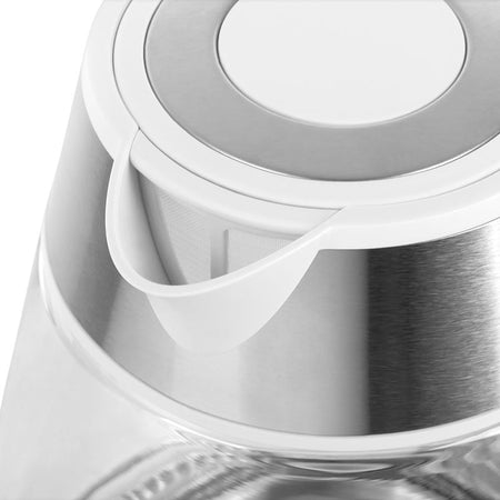 Fierbător electric cordless 1.7 l, 2200 W, alb/argintiu, Teesa TSA1512W