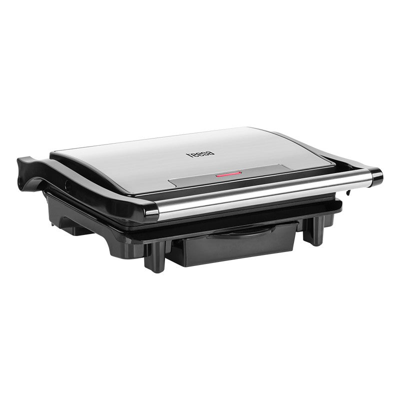 Grill electric pentru panini cu plăci striate neaderente și putere 1500 W Teesa TSA3232
