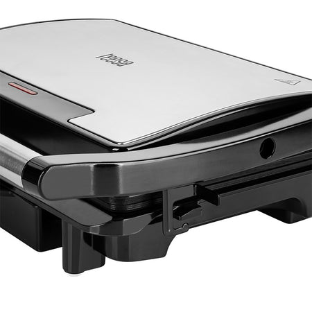 Grill electric pentru panini cu plăci striate neaderente și putere 1500 W Teesa TSA3232