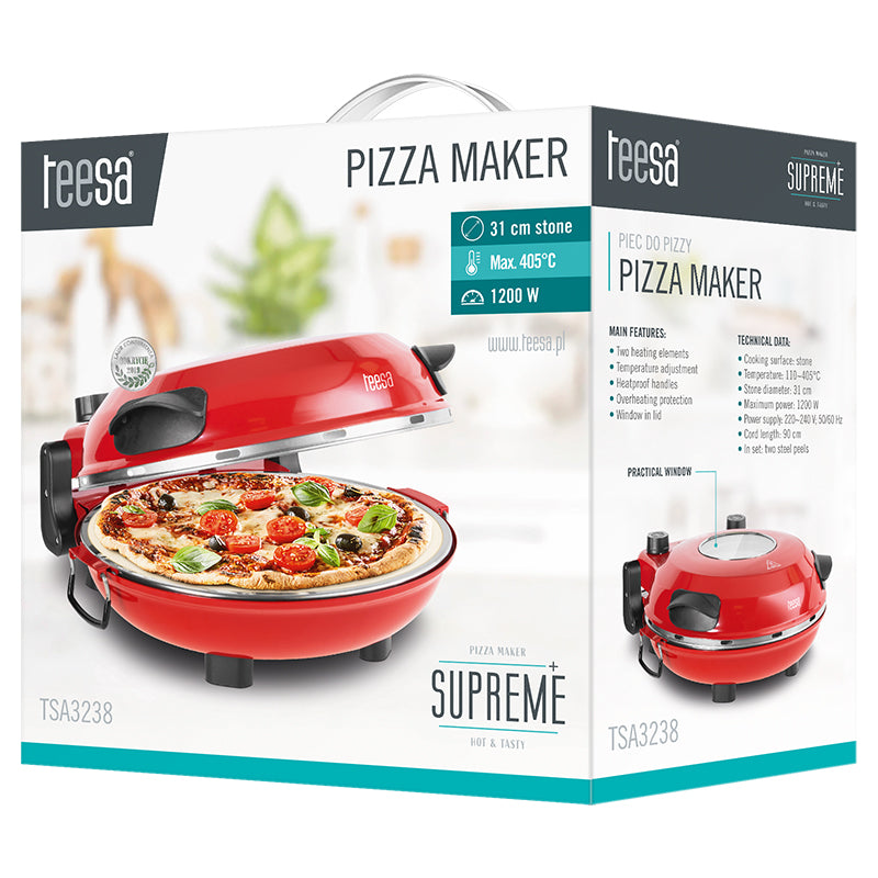 Aparat preparare pizza Supreme plus Teesa TSA3238
