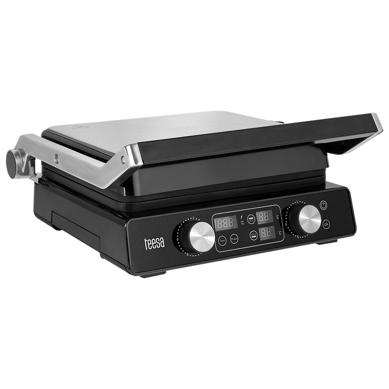 Grill electric Panini Sandwich 2000 W, 7 poziții, LED, Teesa TSA3239