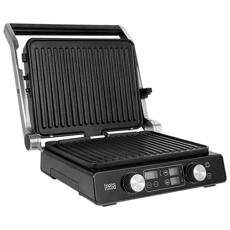 Grill electric Panini Sandwich 2000 W, 7 poziții, LED, Teesa TSA3239