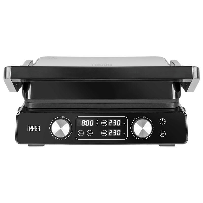 Grill electric Panini Sandwich 2000 W, 7 poziții, LED, Teesa TSA3239