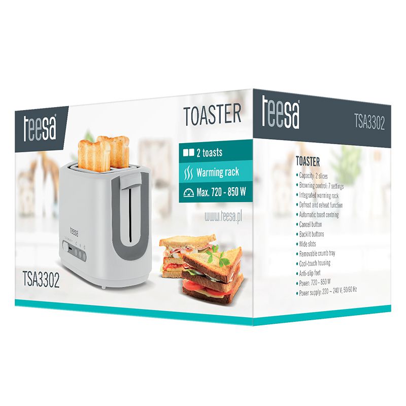 Toaster 850W Teesa TSA3302