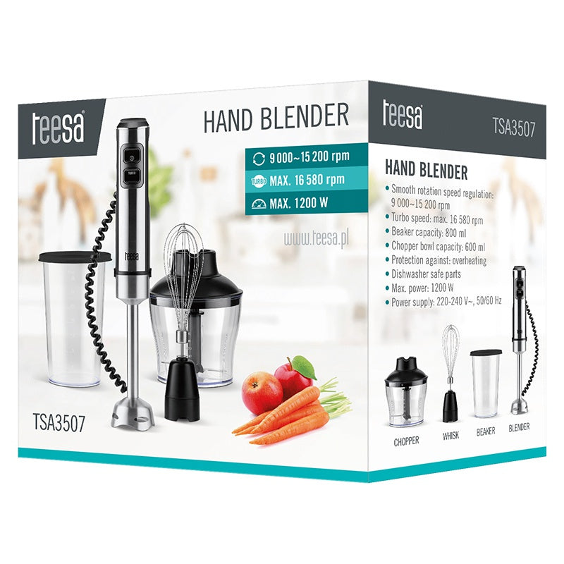 Set blender de mână 1200W Teesa TSA3507