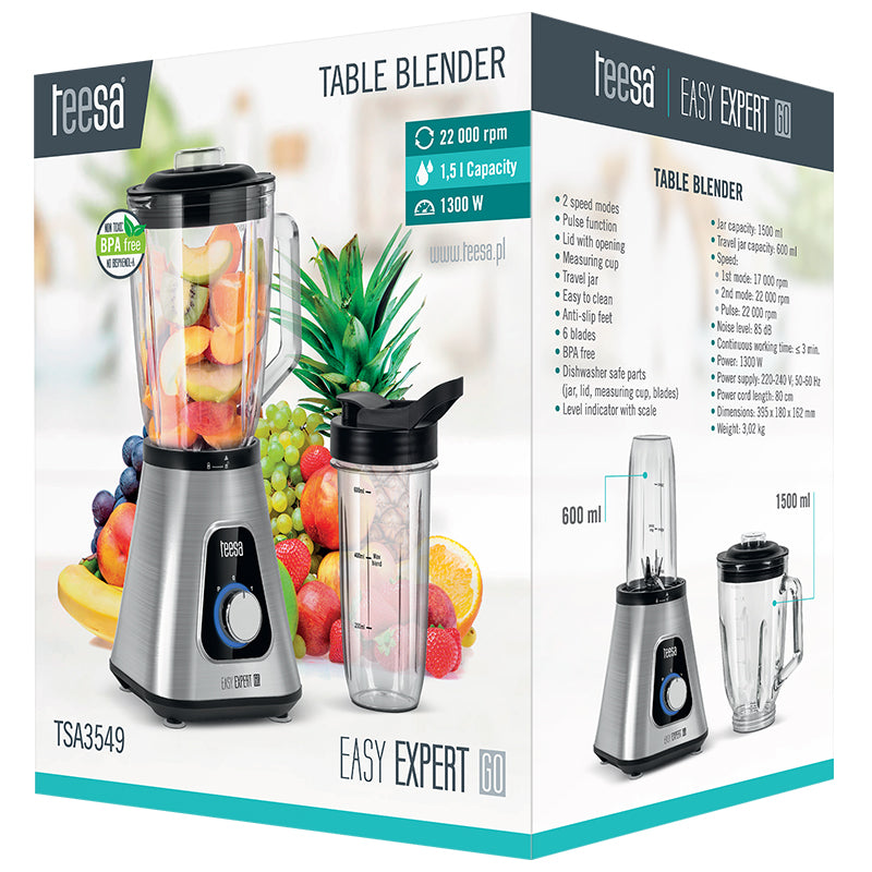 Blender de masa 1300W Easy expert go Teesa TSA3549