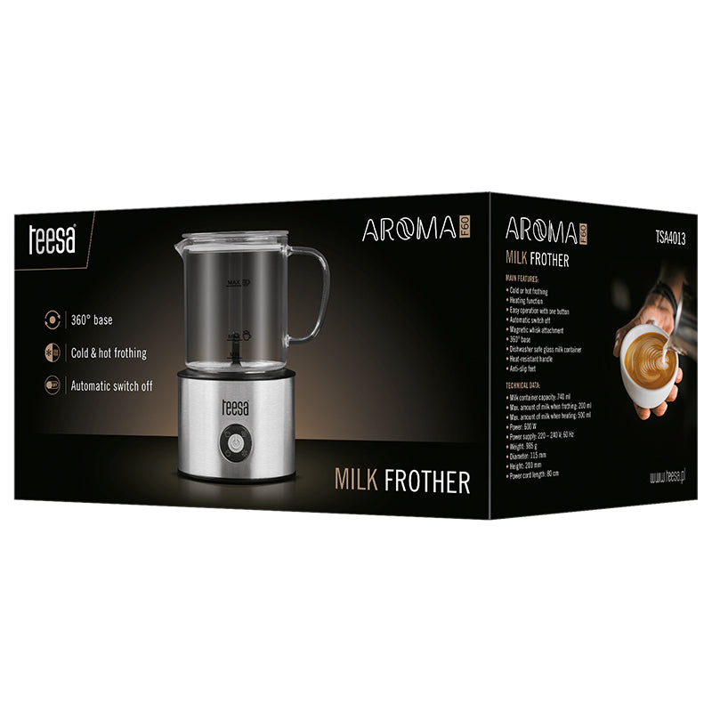 Aparat spumat lapte milk frother aroma F60 Teesa TSA4013