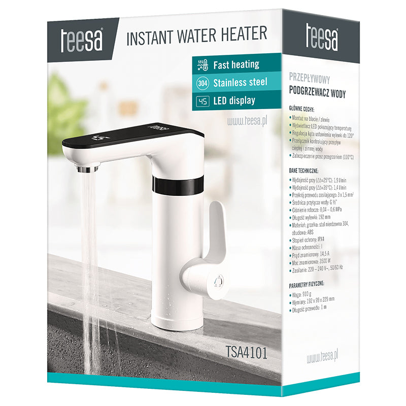 Robinet instant pentru apă caldă 3500W Teesa TSA4101