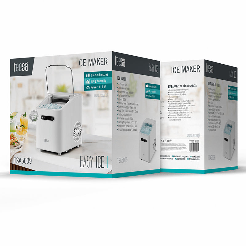 Aparat pentru cuburi de gheată 11kg 1l 110W ice Teesa TSA5009