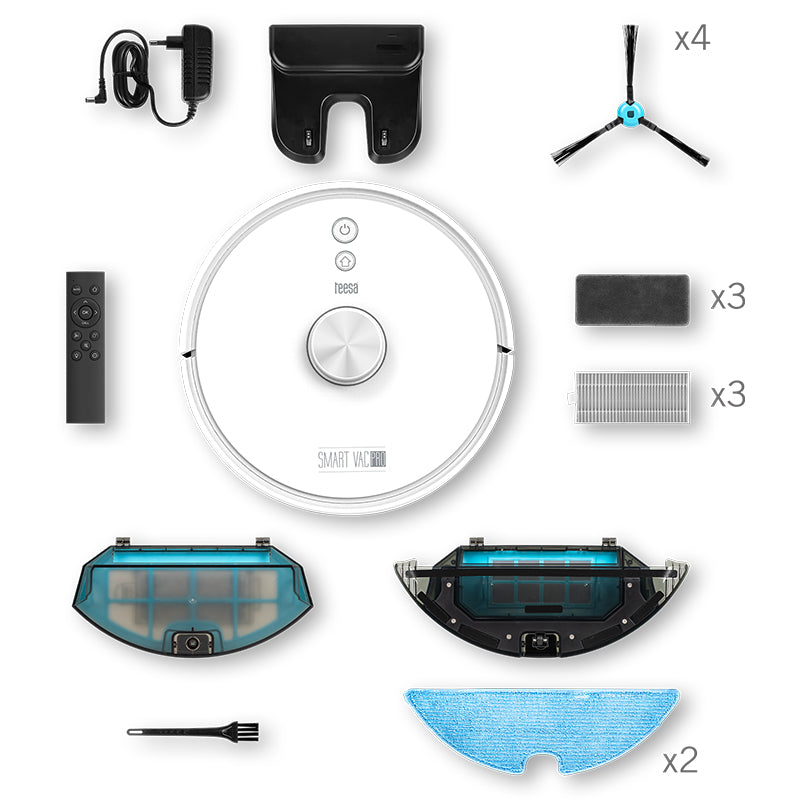 Robot aspirator Smart Vac Pro, cartografiere, HEPA, Wi-Fi, Teesa TSA5045