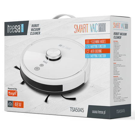 Robot aspirator Smart Vac Pro, cartografiere, HEPA, Wi-Fi, Teesa TSA5045