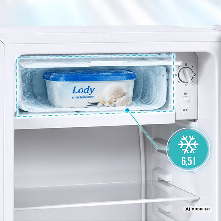 Frigider cu congelator Teesa TSA5060 cu capacitate de 92 l și iluminare LED