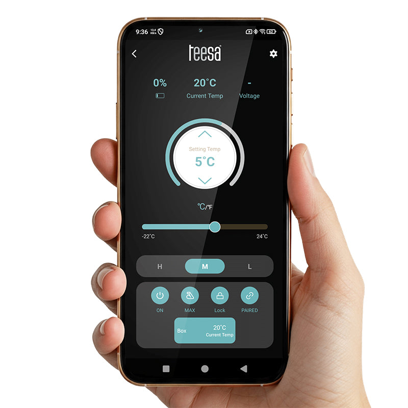 Ladă frigorifică profesională cu compresor 50 l, aplicație Bluetooth, Teesa TSA6005