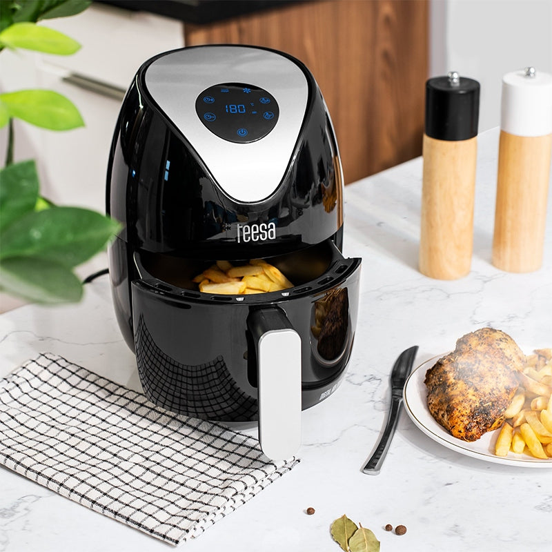 Friteuză digitală cu aer cald de 1,8 l cu putere 1000 W Teesa TSA8053