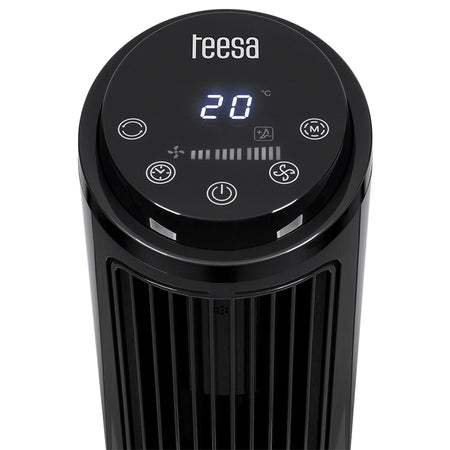 Ventilator turn 74 cm, 50 W, telecomandă, oscilație Teesa TSA8066