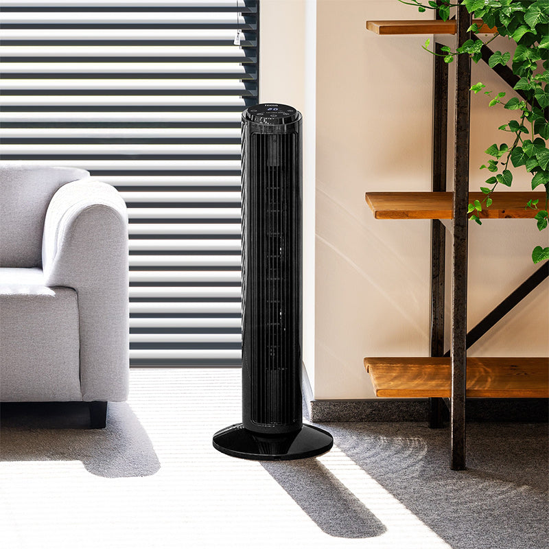 Ventilator turn 74 cm, 50 W, telecomandă, oscilație Teesa TSA8066