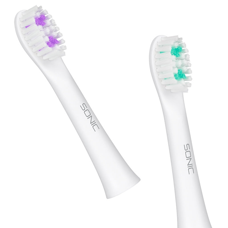 Set 2 capete de rezervă cu peri medii pentru periuța electrică Sonic Lite Teesa TSA8075