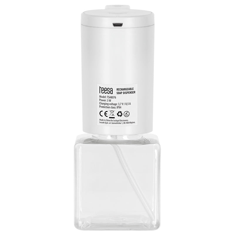 Dozator automat de săpun spumă cu acumulator de 260 ml Teesa TSA8076
