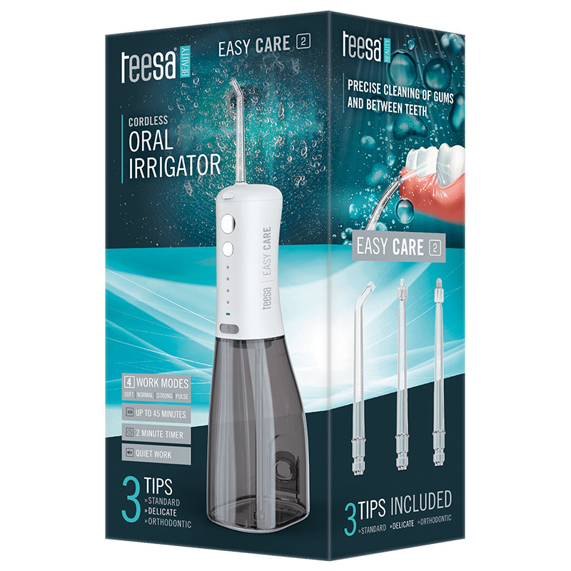 Irigator oral EASY CARE 2 cu 4 moduri de funcționare și rezervor de 350 ml Teesa TSA8080