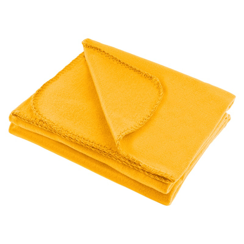 Pătură fleece polar galbenă de 130 × 150 cm Teesa TSA8900-3