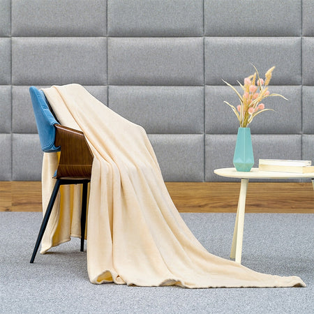 Pătură fleece polar crem 150 × 200 cm din poliester Teesa TSA8901-5