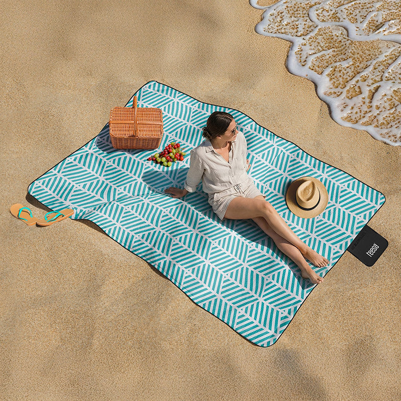 Pătură de picnic izolată 200×300 cm cu strat polar și mâner, Teesa