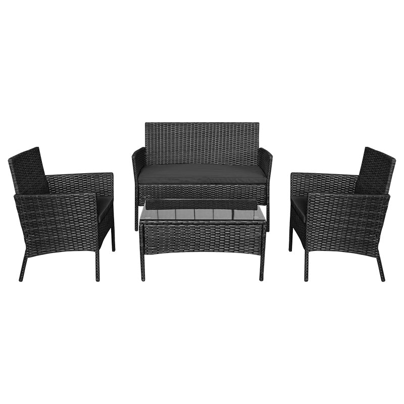 Set Mobilier Gradina Rose Teesa Negru