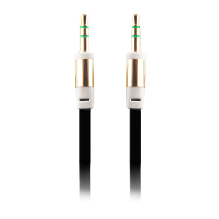 Cablu jack 3.5mm la jack 3.5mm 1 m negru T_0009894