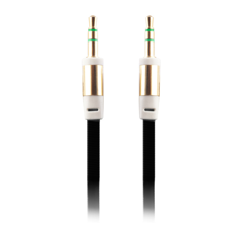 Cablu jack 3.5mm la jack 3.5mm 1 m negru T_0009894