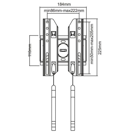 Suport de perete pentru televizor LCD/Plasmă de 23-37 inch cu VESA 200×200 mm Cabletech UCH0106