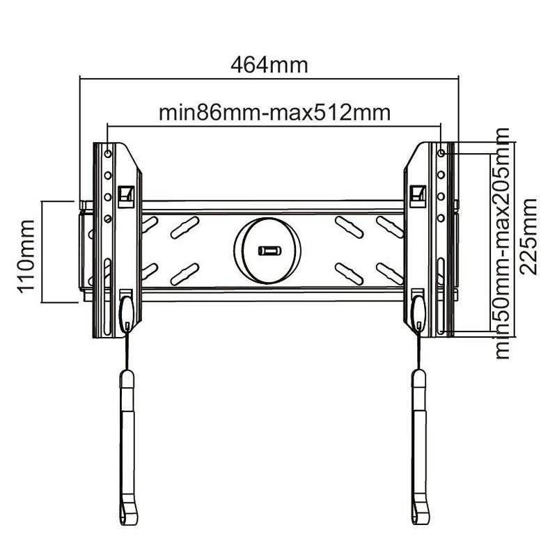 Suport de perete pentru TV LCD/Plasmă de 32-42 inch cu VESA până la 400×200 mm și sarcină de 50 kg Cabletech UCH0107
