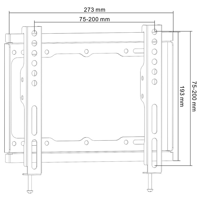 Suport TV de perete pentru diagonale 13-42 inch cu VESA până la 200×200 mm Cabletech UCH0150