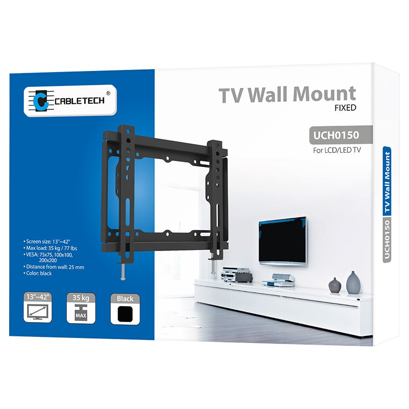 Suport TV de perete pentru diagonale 13-42 inch cu VESA până la 200×200 mm Cabletech UCH0150