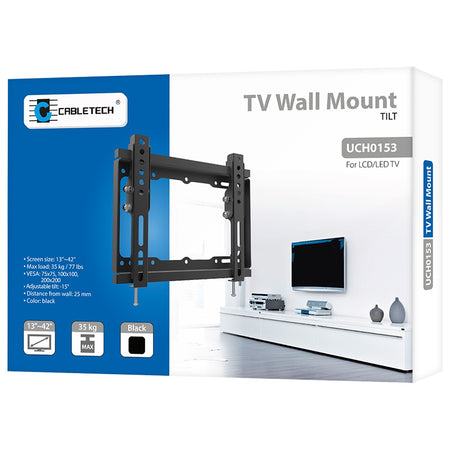 Suport TV universal LED 13-42 inch cu înclinare Cabletech UCH0153