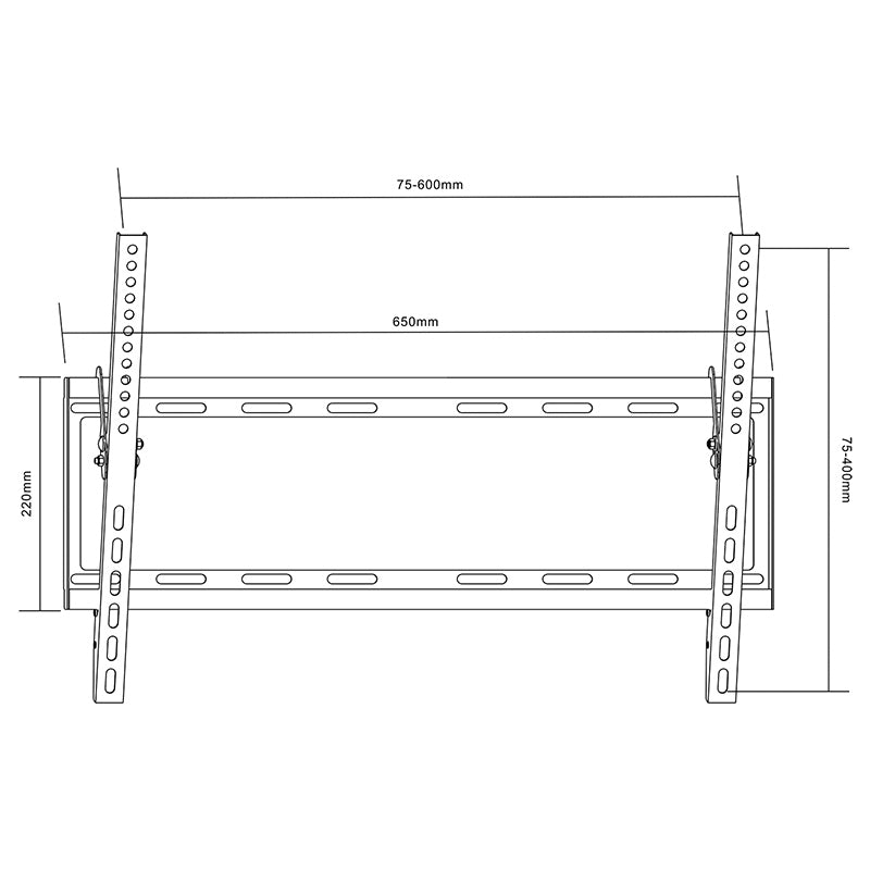 Suport TV universal cu înclinație reglabilă pentru ecrane 37-70 inch Cabletech UCH0155