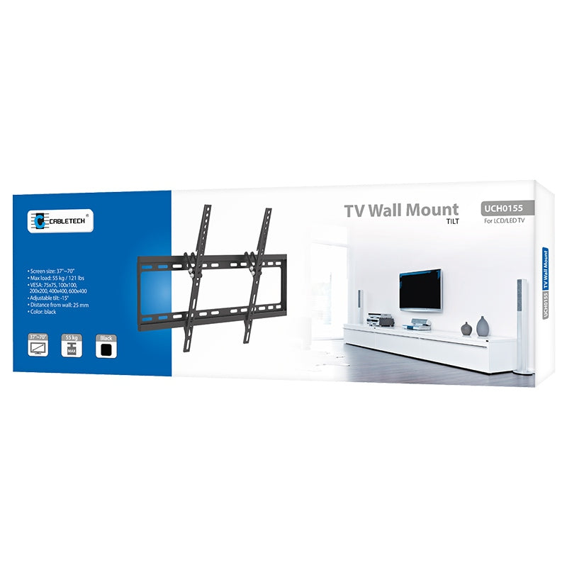 Suport TV universal cu înclinație reglabilă pentru ecrane 37-70 inch Cabletech UCH0155