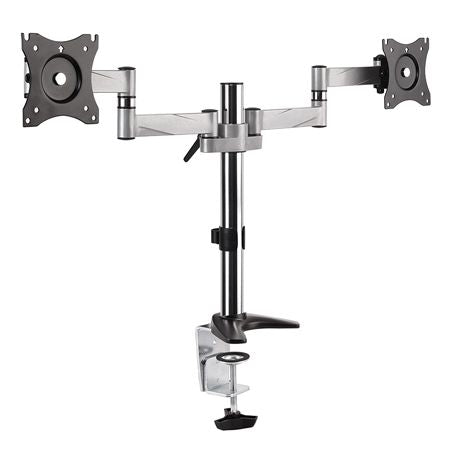 Suport pentru 2 monitoare de 13-27 inch cu prindere pe blatul mesei și VESA 75 × 75/100 × 100 UCH0176-1