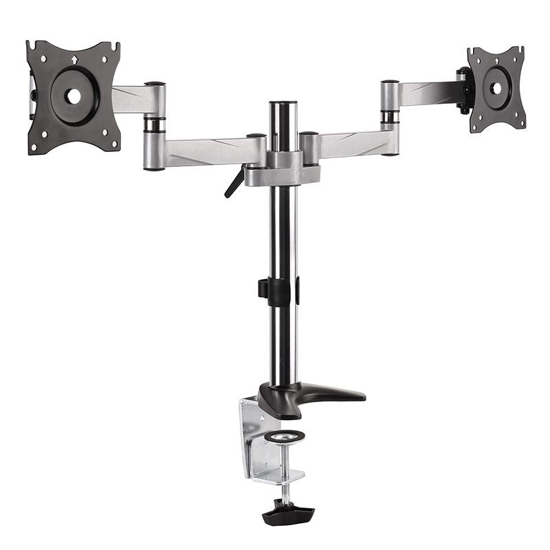 Suport pentru 2 monitoare de 13-27 inch cu prindere pe blatul mesei și VESA 75 × 75/100 × 100 UCH0176-1