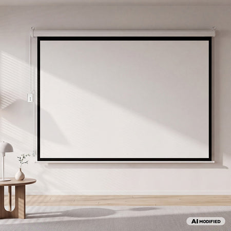 Ecran de proiecție electric cu diagonală de 100 inch și suprafață 2 × 1,5 m Cabletech UCH0226