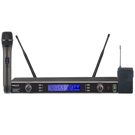Set microfoane UHF 16 canale, de mână și tip cască, BST UDR300