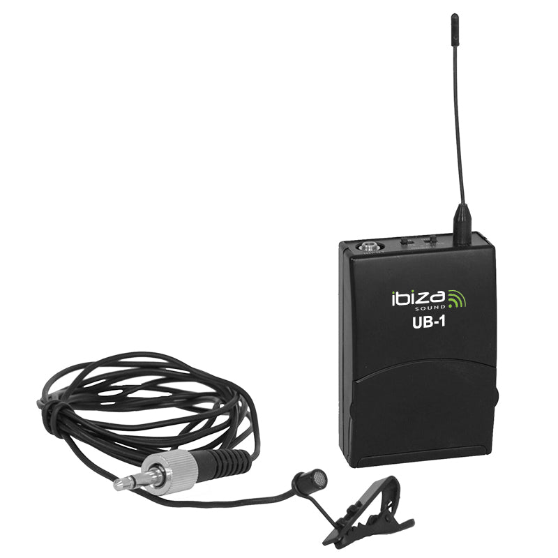 Microfon lavalieră wireless canal A 865 MHz Ibiza Sound UHFBPMIC-A